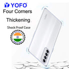 YOFO Back Cover for Oppo Reno 4Pro (Transparent) Camera Protection with Dust Plug