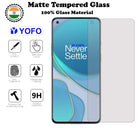 YOFO Matte Tempered Glass for OnePlus 8T (Matte Finish) Antiglare Pure Glass