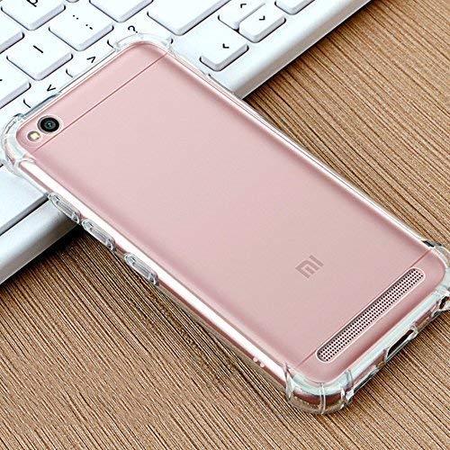 YOFO Shockproof Back Cover for Mi Redmi 5A ((Transparent))