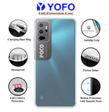 YOFO Back Cover for Poco M3 Pro (Flexible|Silicone|Transparent|Camera Protection|DustPlug)