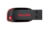 SanDisk Cruzer Blade 64GB USB Flash Drive - Red Black
