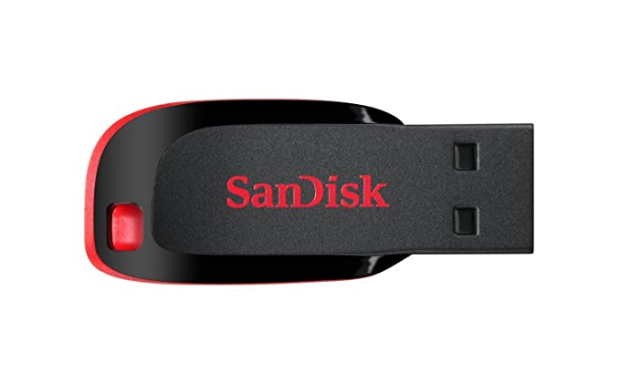 SanDisk Cruzer Blade 32GB USB Flash Drive - Red Black