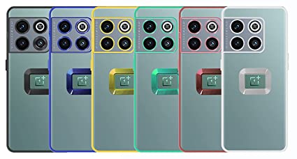 YOFO Electroplated Logo View Back Cover for OnePlus 10T (Transparent|Chrome|TPU+Polycarbonate)