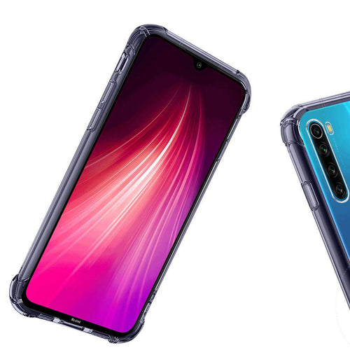 YOFO Rubber Full Protection Back Cover for MI Redmi Note 8 (Transparent) Shockproof