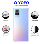 YOFO Back Cover for Vivo V21 (5G) (Flexible|Silicone|Transparent |Shockproof)