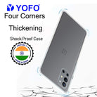 YOFO Back Cover for OnePlus 9R (Flexible|Silicone|Transparent|Camera Protection|DustPlug)