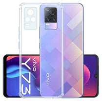 YOFO Back Cover for Vivo Y73 (2021) (Flexible|Silicone|Transparent|Shockproof|Camera Protection)