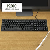 Zebion USB Keyboard K200 Wired with 104 UV Coated Keys.