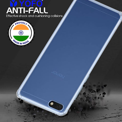 YOFO Back Cover for Honor 7s (Flexible|Silicone|Transparent |Shockproof)