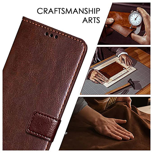 YOFO Flip Leather Magnetic Wallet Back Cover Case for Mi Redmi 9