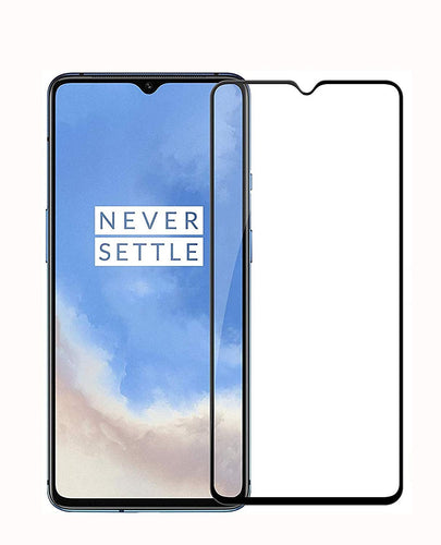 YOFO HD D+ Edge to Edge Full Screen Coverage Tempered Glass for Oneplus 7T- Full Glue Gorilla Glass (Black)