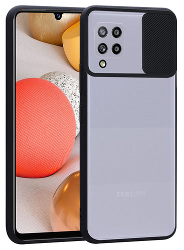 YOFO Camera Shutter Back Cover For Samsung Galaxy M42 (5G) With Free OTG Adapter