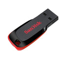 SanDisk Cruzer Blade 64GB USB Flash Drive - Red Black