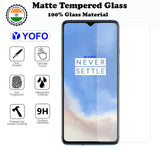 YOFO Matte Tempered Glass/Screen Guard for OnePlus 7T (Matte Finish) Full Screen Coverage (except edges)