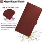 YOFO Flip Leather Magnetic Wallet Back Cover Case for Mi Redmi Note 9