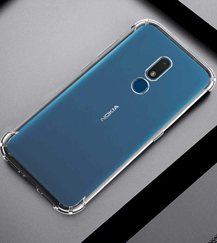 YOFO Shockproof Soft Transparent Back Cover for Nokia C3 With OTG Adapter -(Transparent)