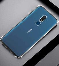 YOFO Shockproof Soft Transparent Back Cover for Nokia C3 -(Transparent)