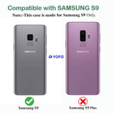 YOFO Back Cover for Samsung S9 (Transparent) Camera Protection with Dust Plug