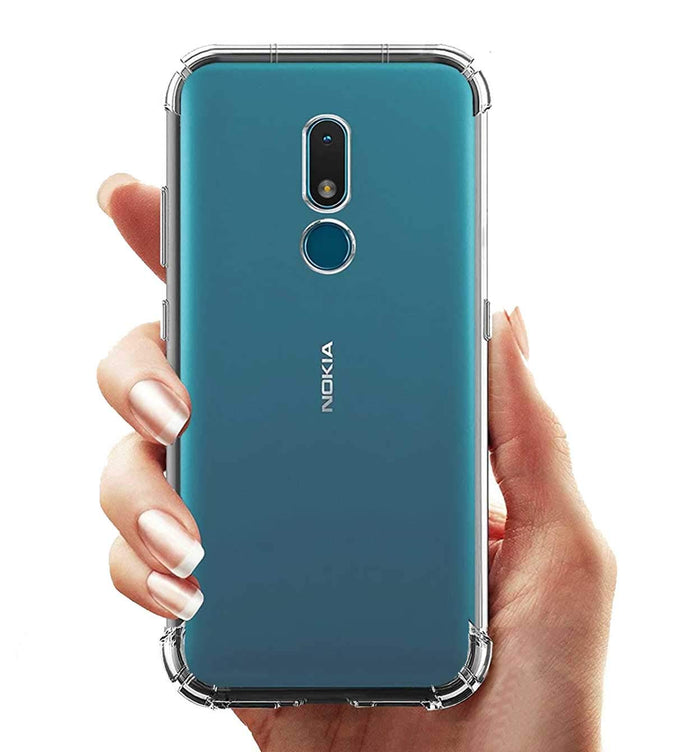 YOFO Shockproof Soft Transparent Back Cover for Nokia C3