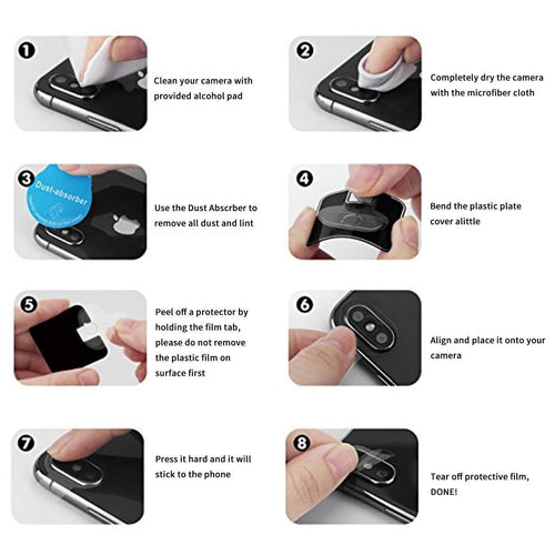 YOFO Anti Scratch Camera Lens Screen Protector 9H Camera Nano Glass for Realme C3 (Transparent)