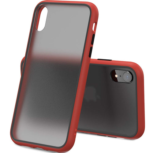 YOFO Matte Finish Smoke Back Cover for Apple iPhone XR-Red