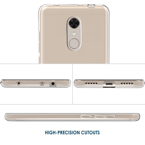 YOFO Back Case Cover for Mi Redmi 5 (Transparent)