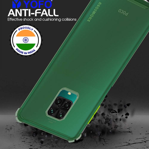 YOFO Silicon Flexible Smooth Matte Back Cover for MI Note 9 Pro/Note 9 Pro Max/Poco M2 Pro(Green)