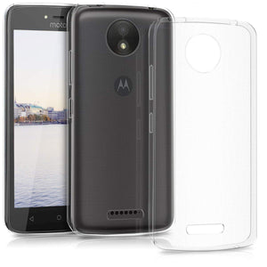 YOFO Soft Clear Back Cover For Motorola MOTO C (Transparent)