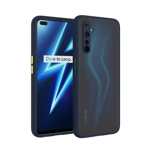 YOFO Matte Finish Smoke Back Cover with Full Camera Lens Protection for Realme 6