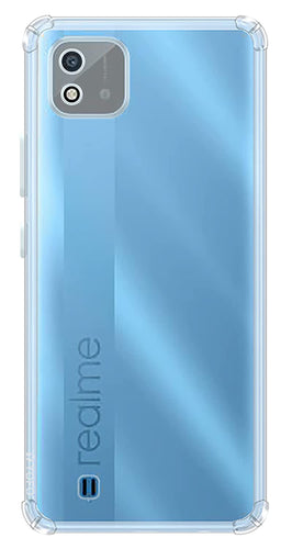 YOFO Back Cover for Realme C20 / C20A / C11 (2021) (Flexible|Silicone|Transparent|Shockproof|Camera Protection)