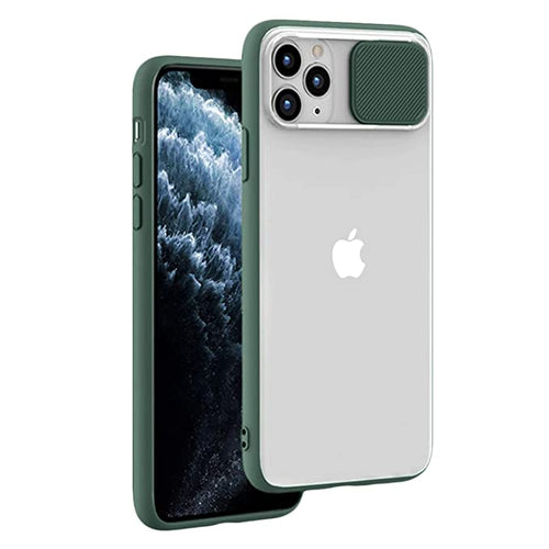 YOFO Shutter Design Shockproof Back Cover for iPhone 11 Pro Max Soft Durable Shutter Translucent Smoke Case Cover for iPhone 11 Pro Max Shutter
