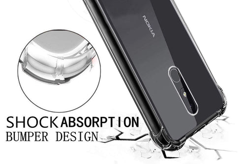 YOFO Transparent All Sides Protection Back Cover for Nokia 3.2 (Transparent)