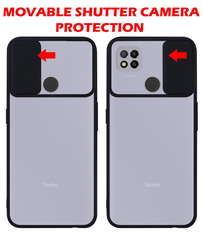 YOFO Camera Shutter Back Cover For Redmi 9 Smart Case