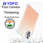 YOFO Silicon Transparent Back Cover for Mi Redmi Note 10 Pro / Redmi Note 10 Pro Max - Camera Protection with Anti Dust Plug