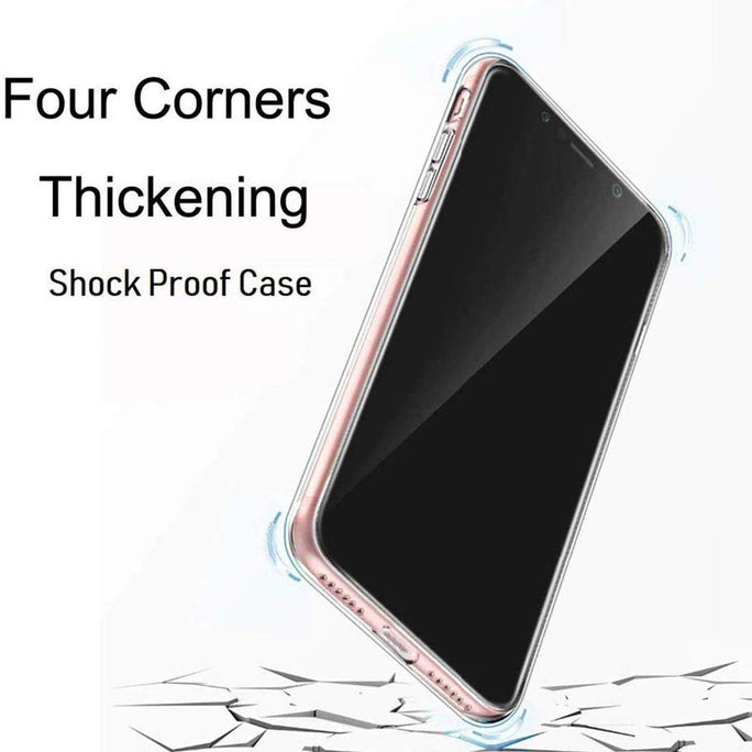YOFO Silicon Full Protection Back Cover for OnePlus 7T (Transparent) Shockproof Ultra Thin