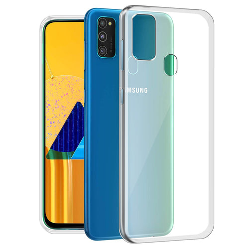 YOFO Shockproof HD Transparent Back Cover for Samsung M30s (Transparent)