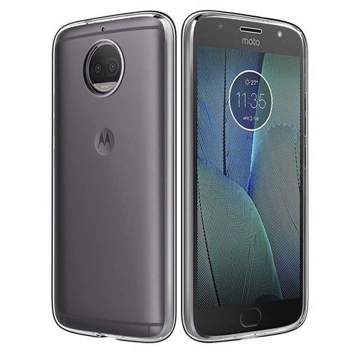 YOFO Rubber TPU Soft Gel Rubber Shockproof Back Cover for Motorola Moto G5S Plus