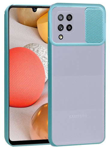 YOFO Camera Shutter Back Cover For Samsung Galaxy M42 (5G) With Free OTG Adapter