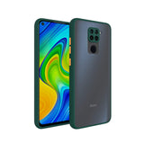 YOFO Matte Finish Smoke Back Cover with Full Camera Lens Protection for Mi Redmi Note 9