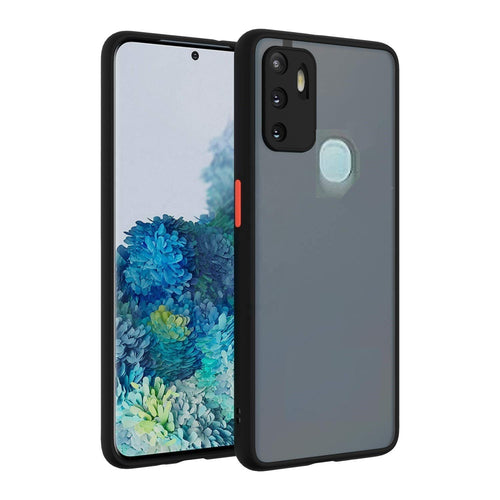 YOFO Matte Finish Smoke Back Cover with Full Camera Lens Protection for Oppo A53 / A33