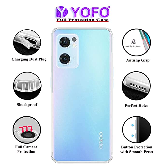 LCEHTOGYE Cover per Oppo Reno 7 5G + Pellicola Protettiva in Vetro Temperato ,Custodie Morbido Silicone Case Ultra Sottile TPU Custodia per Oppo Reno 7 5G (6,43) - LY4 LCEHTOGYE Cover per Oppo Reno 7 5G + Pellicola Protettiva in Vetro Temperato ,Custodie Morbido Silicone Case Ultra Sottile TPU Custodia per Oppo Reno 7 5G (6,43) - LY4