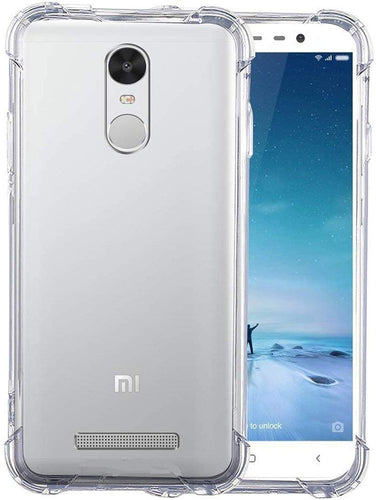 YOFO Rubber Shockproof Transparent Back Cover for Redmi Note 3 (Transparent HD)