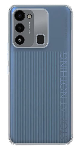 YOFO Back Cover for Tecno Spark Go 2022 (Flexible|Silicone|Transparent|Dust Plug|Camera Protection)