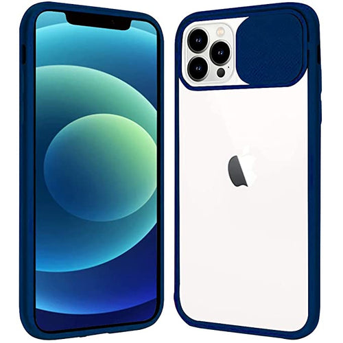 YOFO Shutter Design Shockproof Back Cover for iPhone 13 Pro Soft Durable Shutter Translucent Smoke Case Cover for iPhone 13 Pro Shutter