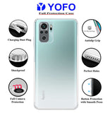 YOFO Silicon Transparent Back Cover for Mi Redmi Note 10 / Note 10s - Camera Protection with Anti Dust Plug
