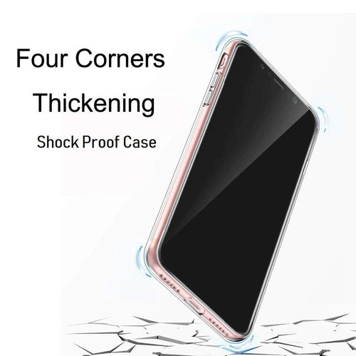 YOFO Silicon Full Protection Back Cover for Apple iPhone X/XS (Transparent)