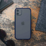 YOFO Matte Finish Smoke Back Cover for Apple iPhone 11 (6.1)-Blue