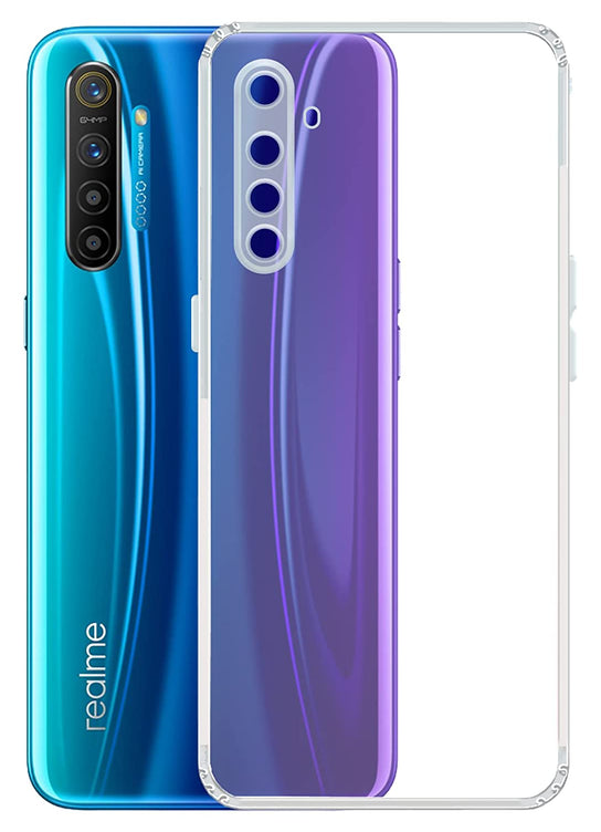 YOFO Back Cover for Realme XT / X2 (Flexible|Silicone|Transparent|Dust Plug|Camera Protection)