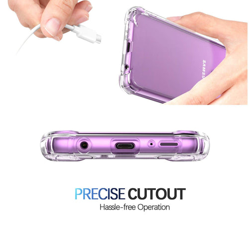 YOFO Shockproof HD Transparent Back Cover for Samsung Galaxy S9 (Transparent)