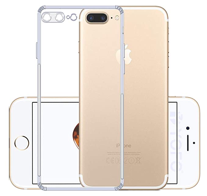 YOFO Silicon Back Cover for iPhone Plus Plus (Transparent